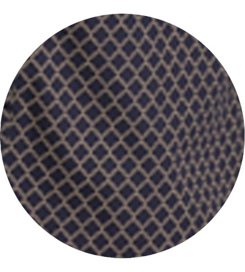 D555 Sheffield Long Sleeve AOP Micro Gold Shirt Navy - Chemises - Chemises Grandes Tailles Hommes