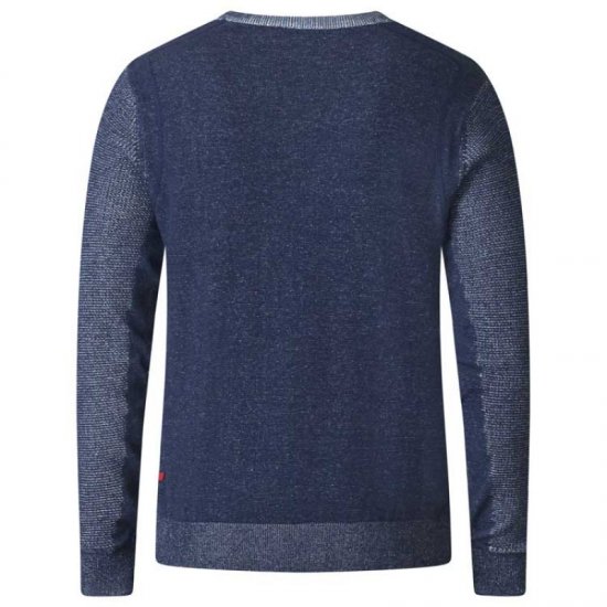 D555 Bryson Crewneck Sweater with Pocket Navy - Sweatshirts & hoodies - Sweatshirts/Hoodies grande taille homme