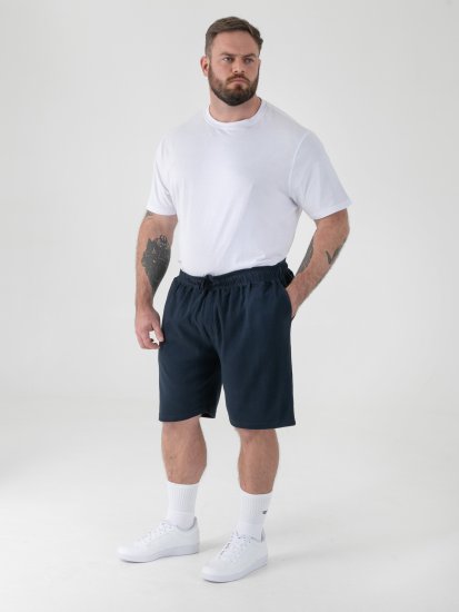 D555 Mitchell 2 Short Stretch avec Taille Élastique Bleu Marine - Pantalons/shorts de survêtement - Survêtement/jogging grandes tailles