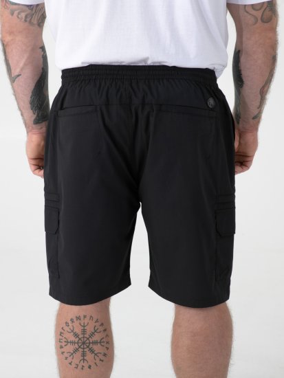 D555 Thomas Short Stretch avec Taille Élastique Noir - Shorts - Shorts hommes grande taille