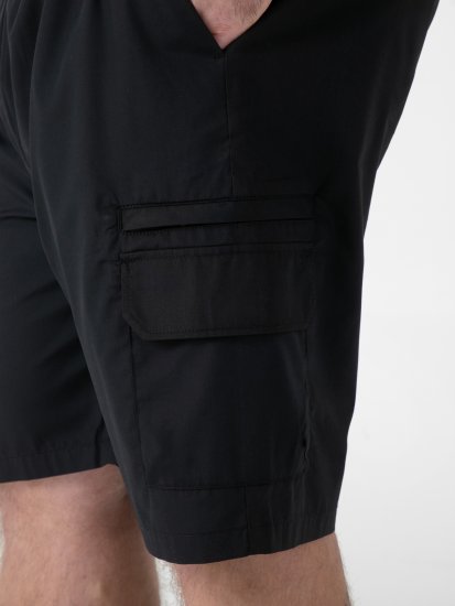 D555 Thomas Short Stretch avec Taille Élastique Noir - Shorts - Shorts hommes grande taille