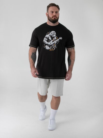 D555 Macfarlan T-shirt avec Imprimé Gorille Noir - Tous les vêtements - Vêtements grande taille pour hommes