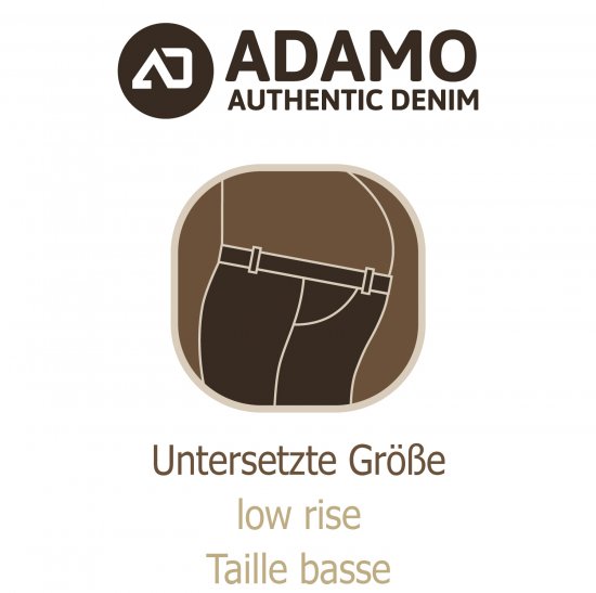 Adamo 5-Pocket Low Rise Jeans Medium Blue - Jeans et pantalons - Jeans et Pantalons grande taille 