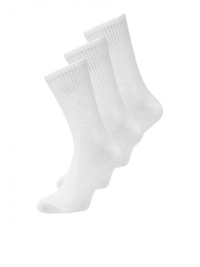 Jack & Jones Charles Chaussettes de tennis Blanc lot de 3 - Sous-vêtements & bain - Sous-vêtements Grande Taille