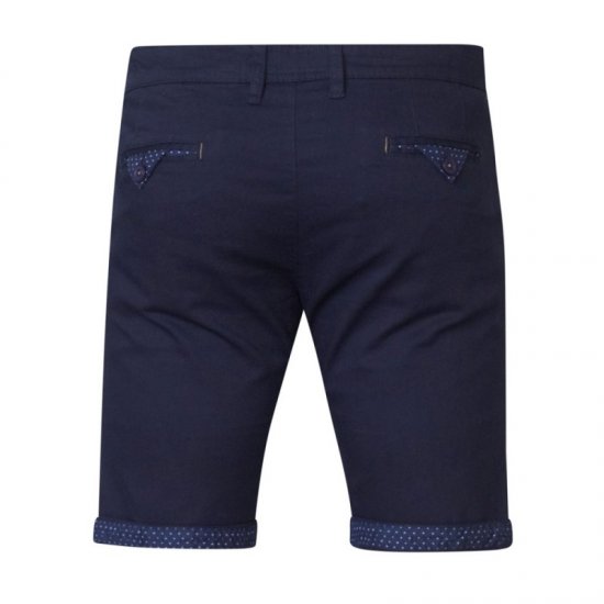 D555 Luke Stretch Shorts Navy - Shorts - Shorts hommes grande taille