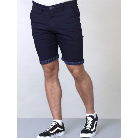 D555 Luke Stretch Shorts Navy - Shorts - Shorts hommes grande taille