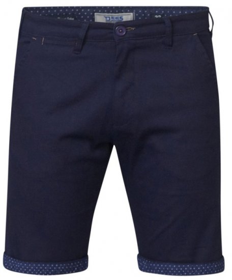 D555 Luke Stretch Shorts Navy - Shorts - Shorts hommes grande taille