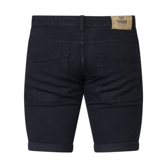 D555 Jude Stretch Denim Shorts Black - Shorts - Shorts hommes grande taille