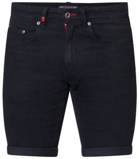 D555 Jude Stretch Denim Shorts Black - Shorts - Shorts hommes grande taille