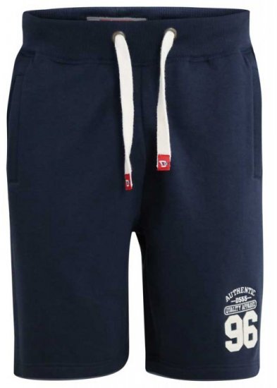 D555 Lindon Jersey Shorts Navy - Pantalons/shorts de survêtement - Survêtement/jogging grandes tailles