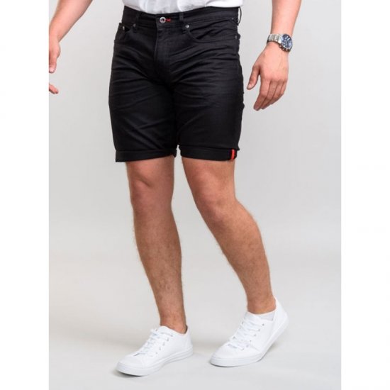 D555 Gilbert Stretch Shorts Black - Shorts - Shorts hommes grande taille