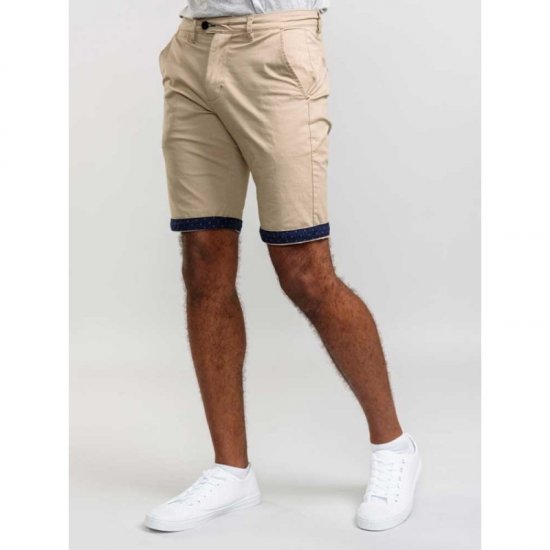 D555 Lopes Stretch Short Stone - Shorts - Shorts hommes grande taille