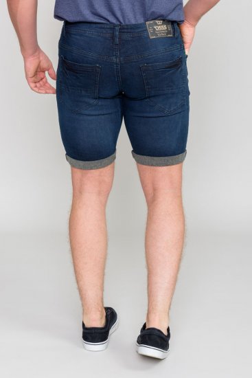 D555 BRENTWOOD Dark Blue Denim Shorts - Shorts - Shorts hommes grande taille