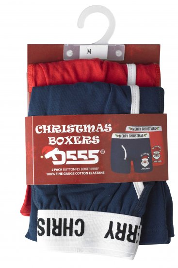 D555 Claus Christmas Boxers 2-pack - Sous-vêtements & bain - Sous-vêtements Grande Taille