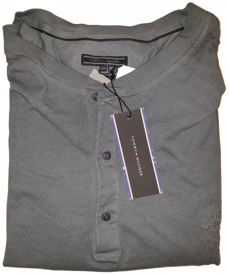 Tommy Hilfiger Long Sleeve Henley Grey - Les soldes folles d’avril de Motley - 