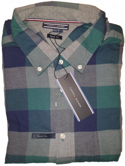 Tommy Hilfiger Gingham Flannel Shirt Green - Les offres folles d’avril de Motley - 