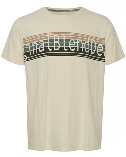 Blend T-Shirt 4242 Cloud Cream - T-shirts - T-shirts Homme Grande Taille