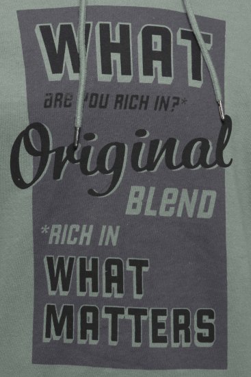 Blend Hoodie 4285 Duck Green - Sweatshirts & hoodies - Sweatshirts/Hoodies grande taille homme