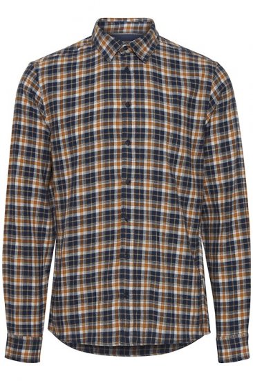 Blend Long Sleeve Shirt 4322 Dress Blues - Chemises - Chemises Grandes Tailles Hommes