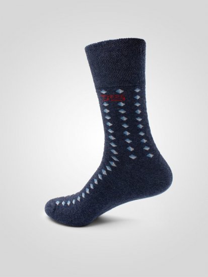 D555 Harold 3 Extra Wide Comfort Fit Socks 3-pack Navy/Denim - Sous-vêtements & bain - Sous-vêtements Grande Taille