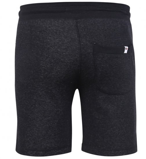 D555 HARLOW Jersey Shorts Black Twist - Pantalons/shorts de survêtement - Survêtement/jogging grandes tailles