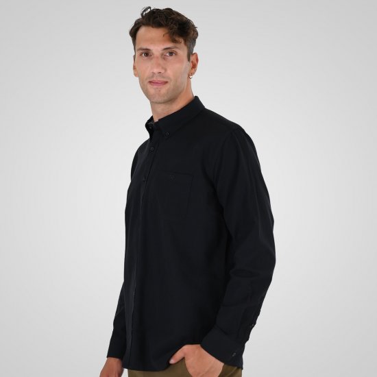 Double Outfitters GS-5225 Chemise Oxford Noir - Chemises - Chemises Grandes Tailles Hommes