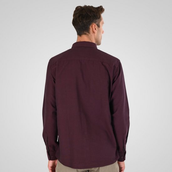 Double Outfitters GS-5225 Chemise Oxford Bordeaux - Chemises - Chemises Grandes Tailles Hommes