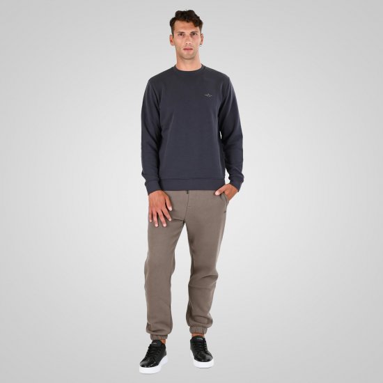 Double Outfitters MTOP-1141 Sweat-shirt Anthracite - Sweatshirts & hoodies - Sweatshirts/Hoodies grande taille homme