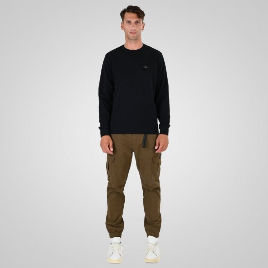 Double Outfitters MTOP-1141 Sweat-shirt Noir - Sweatshirts & hoodies - Sweatshirts/Hoodies grande taille homme