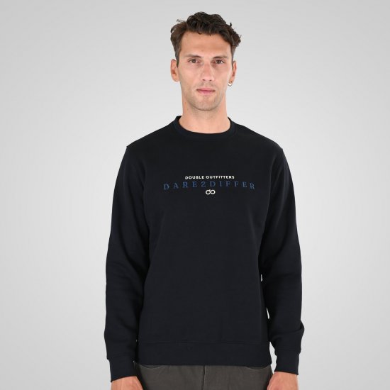 Double Outfitters MTOP-1151 Sweat-shirt Noir - Sweatshirts & hoodies - Sweatshirts/Hoodies grande taille homme