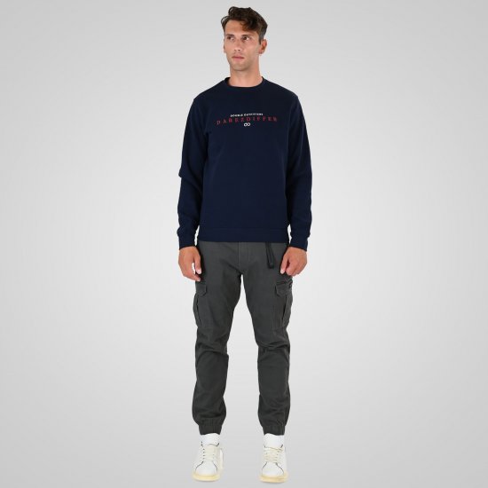 Double Outfitters MTOP-1151 Sweat-shirt Bleu marine - Sweatshirts & hoodies - Sweatshirts/Hoodies grande taille homme