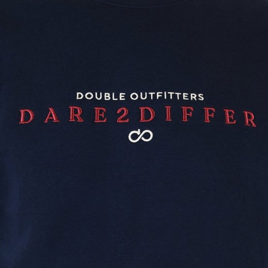 Double Outfitters MTOP-1151 Sweat-shirt Bleu marine - Sweatshirts & hoodies - Sweatshirts/Hoodies grande taille homme