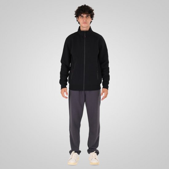 Double Outfitters MTOP-1158 Veste sweat zippée Noir - Sweatshirts & hoodies - Sweatshirts/Hoodies grande taille homme