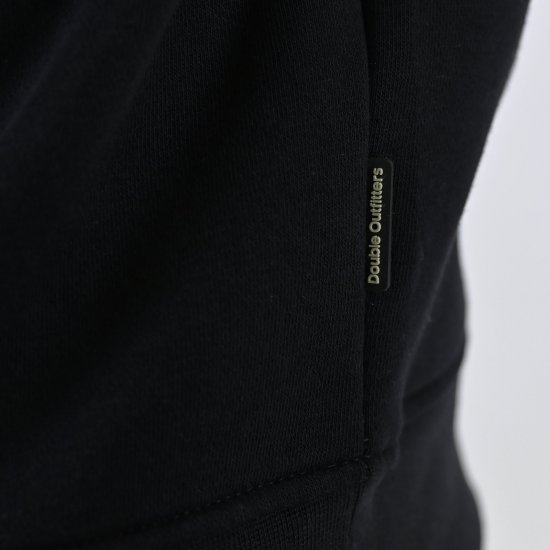 Double Outfitters MTOP-1163 Sweat-shirt col zippé Noir - Sweatshirts & hoodies - Sweatshirts/Hoodies grande taille homme