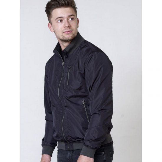 D555 Terron Bomber Jacket Black - Vestes - Vestes homme grandes tailles