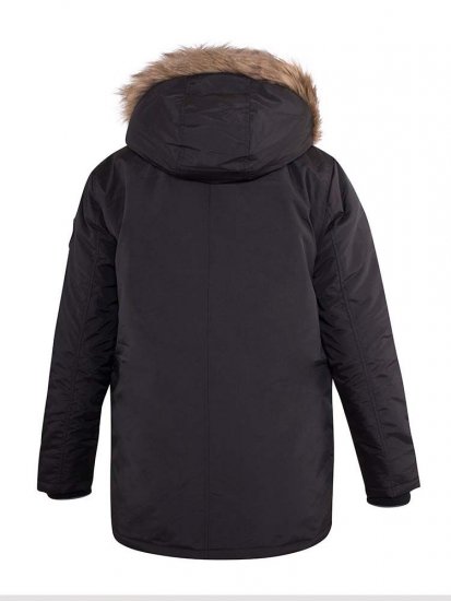 D555 Dundee Parka Jacket With Fur trimming and Teddy Fur Lined hood - Vestes - Vestes homme grandes tailles