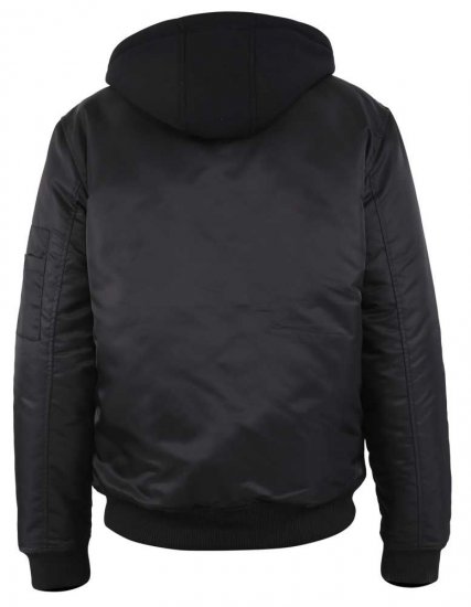 D555 Poppleford Bomber Jacket With Detachable Fleece Hood - Vestes - Vestes homme grandes tailles