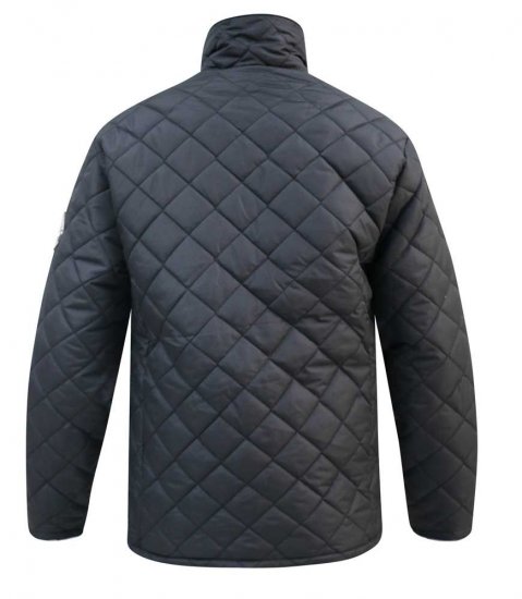 D555 Northcole Quilted Jacket Black - Vestes - Vestes homme grandes tailles