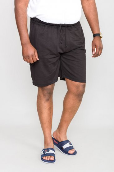 D555 John "Lightweight" Jog shorts Black - Pantalons/shorts de survêtement - Survêtement/jogging grandes tailles