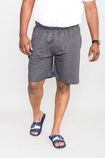 D555 John "Lightweight" Jog shorts Grey - Pantalons/shorts de survêtement - Survêtement/jogging grandes tailles