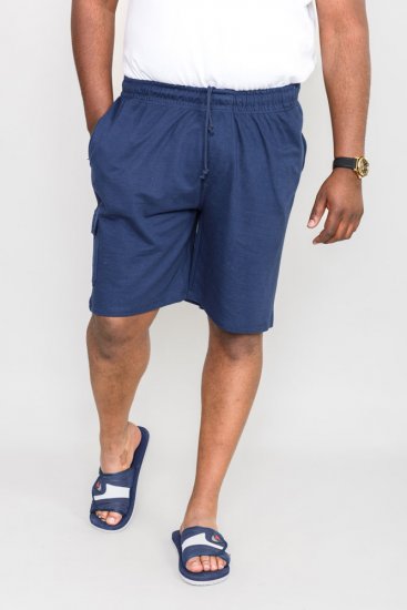 D555 John "Lightweight" Jog shorts Navy - Pantalons/shorts de survêtement - Survêtement/jogging grandes tailles