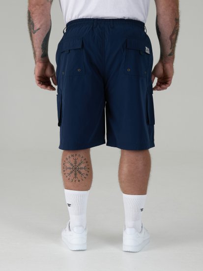 D555 Nick Short à poches et taille élastique Bleu marine - Pantalons/shorts de survêtement - Survêtement/jogging grandes tailles