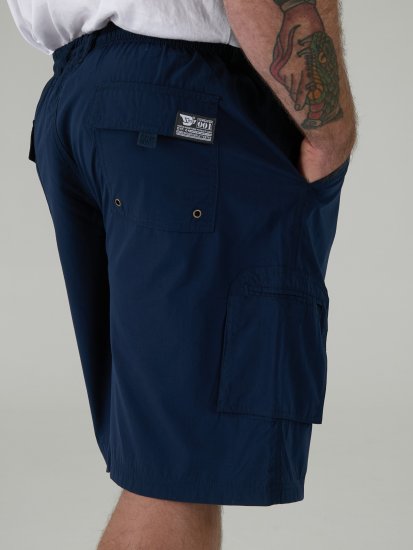 D555 Nick Short à poches et taille élastique Bleu marine - Pantalons/shorts de survêtement - Survêtement/jogging grandes tailles