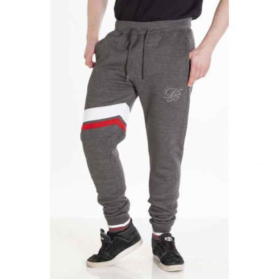 D555 Willis Sweatpants Charcoal - Pantalons/shorts de survêtement - Survêtement/jogging grandes tailles