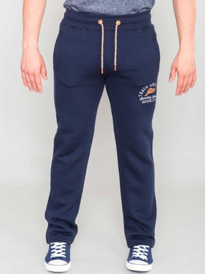 D555 Chilworth Open Hem Jogger Navy - Pantalons/shorts de survêtement - Survêtement/jogging grandes tailles