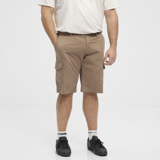North Latitude 51133 short cargo sable foncé - Shorts - Shorts hommes grande taille
