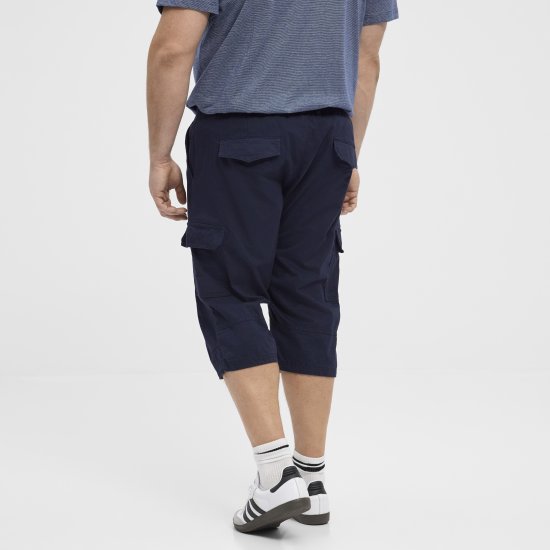North Latitude 51136 short capri bleu marine - Shorts - Shorts hommes grande taille