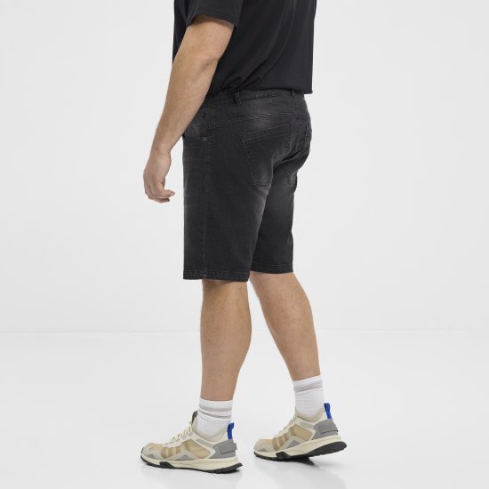North Latitude 51336 short denim noir - Shorts - Shorts hommes grande taille