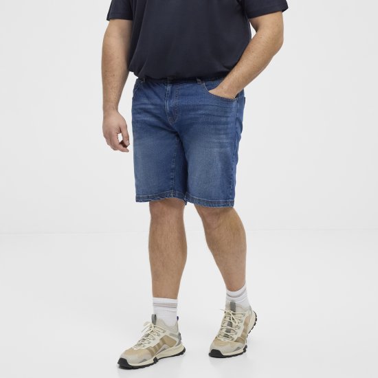 North Latitude 51336 short denim bleu - Shorts - Shorts hommes grande taille