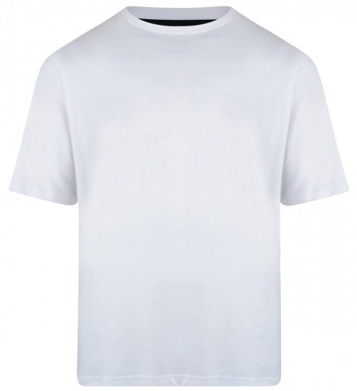 Kam Jeans T-shirt White - T-shirts - T-shirts Homme Grande Taille